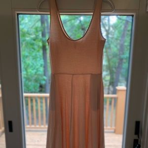 Leith Pale Pink Midi Dress; Size M